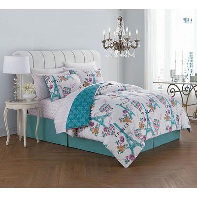 Geneva Home Fashion Darcy 8 Piece Orchid King Comforter Set Yahoo Shopping