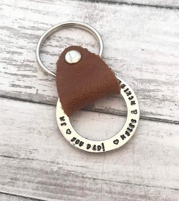 Download Grandpa Gift Key Chain For Grandpa Father S Day Gift Gift Dad Pops Dad Personalized Leather Yahoo Shopping