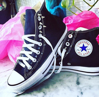 spiked converse shoes