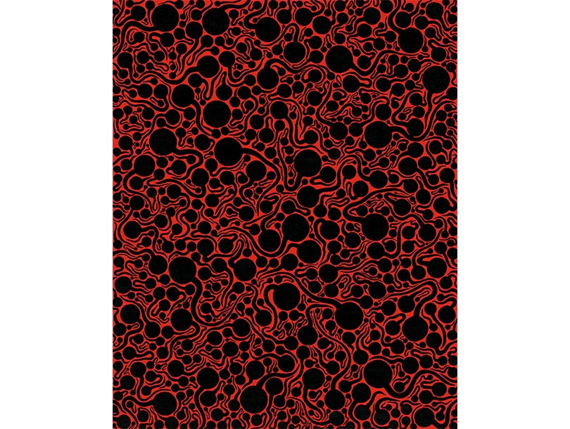 草間彌生《夜的靈魂》壓克力彩畫布，91 × 72.7 cm，1990年作| 估價：HK$ 5,000,000 - 8,000,000
