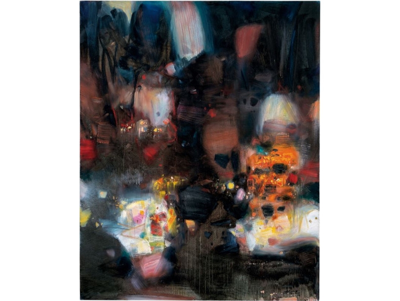 朱德群《輝煌》油彩畫布，162×130cm，2004年作，估價900萬至1,200萬港幣