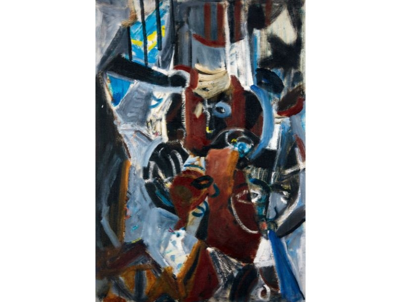 吳大羽《無題10》，約1980年作，76 x 53 cm，估價1200萬至1800萬港幣