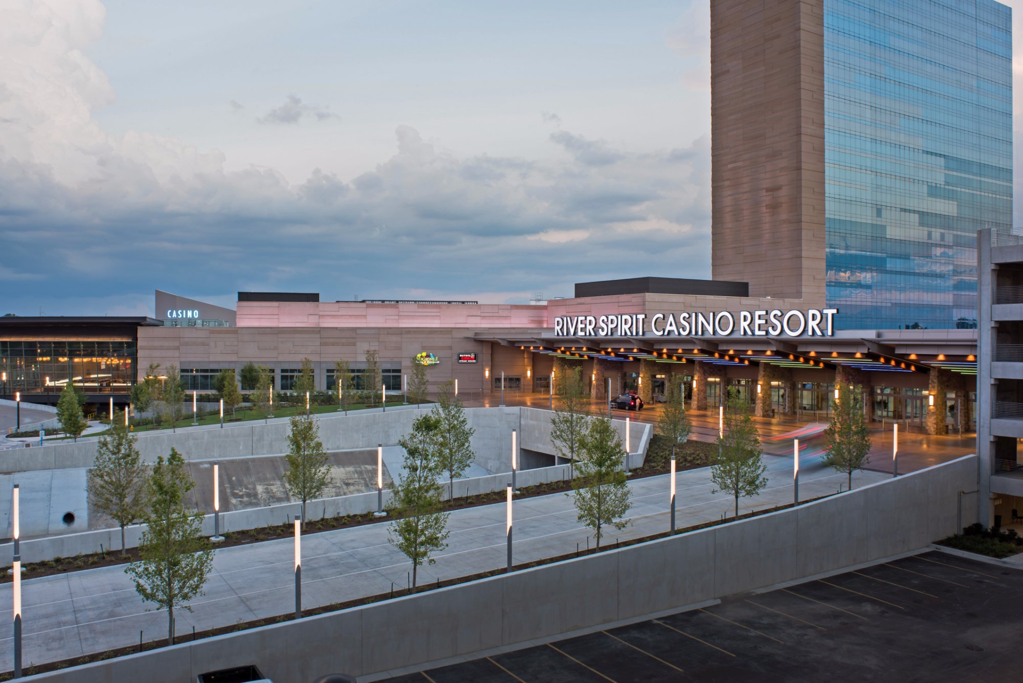 flood waters by river spirit casino tulsa