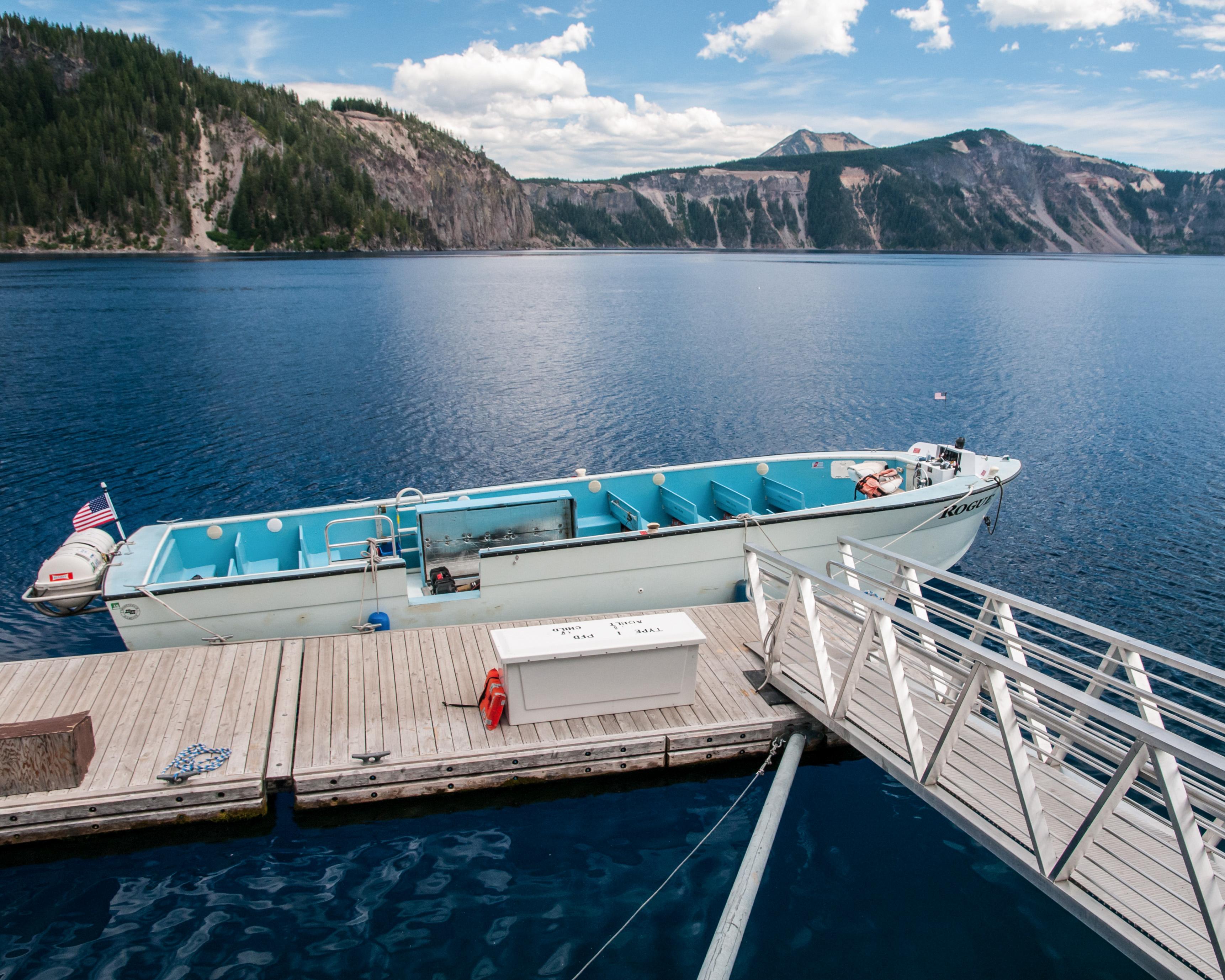 crater lake volcano boat tours