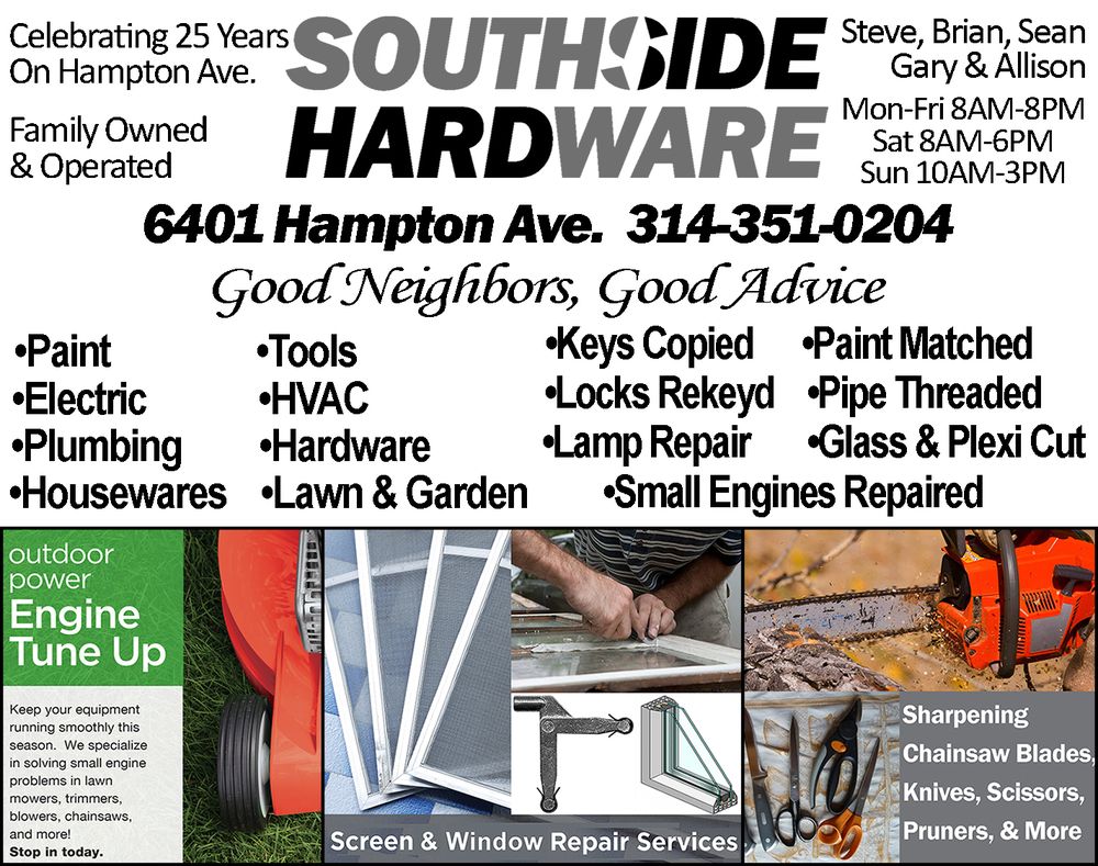 Southside Hardware in St Louis | Southside Hardware 6401 Hampton Ave, St Louis, MO 63109 Yahoo ...