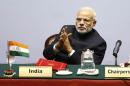 India's Prime Minister Modi attends the opening session of 18th SAARC summit in Kathmandu