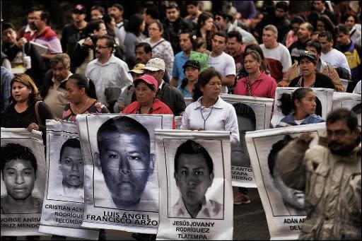 Protestzug für vermisste Studenten in Mexiko-Stadt