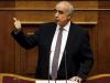 El líder de la oposición conservadora de Grecia, Vangelis Meimarakis, durante una sesión del Parlamento en Atenas, Grecia