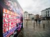 Une affiche pour Mons capitale européenne de la culture, le 13 janvier 2015 à Mons en Belgique