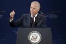 Vice President Joe Biden speaks at the National Governors Association convention Friday, July 11, 2014, in Nashville, Tenn. (AP Photo/Mark Humphrey)