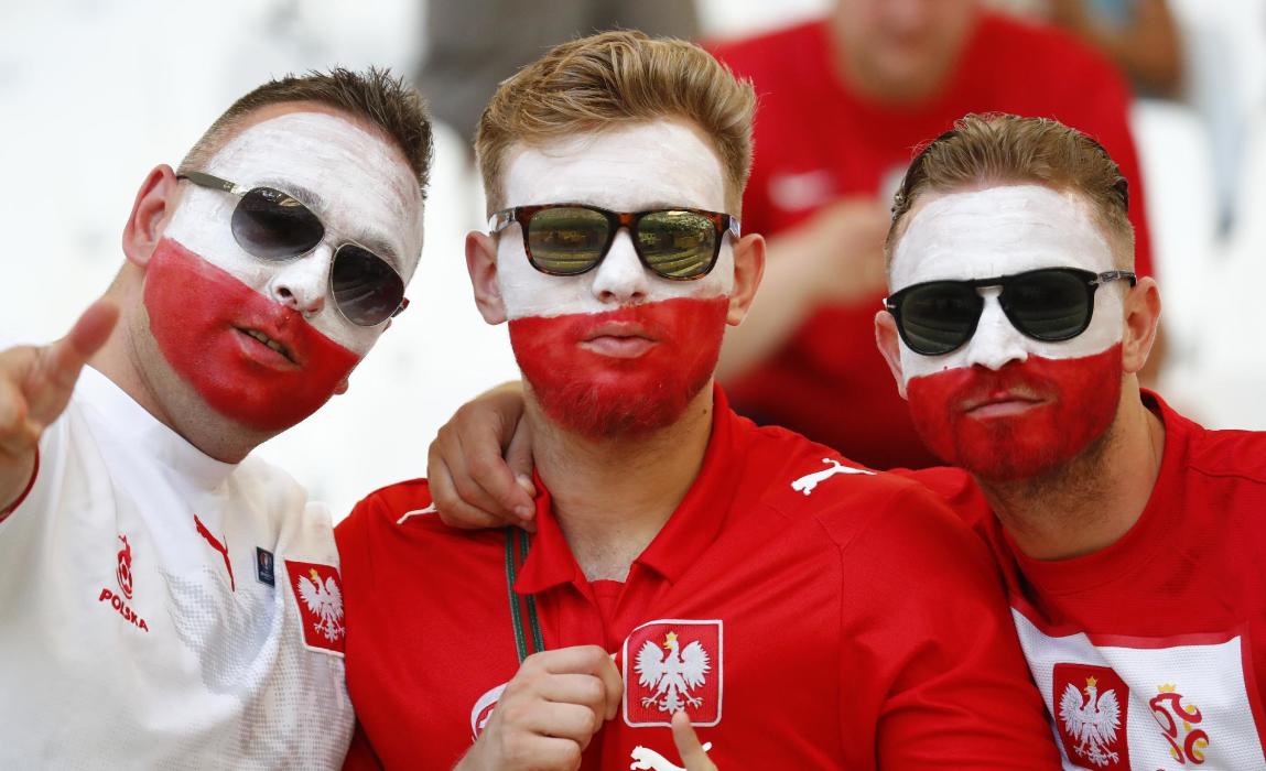 Poland fans before the match