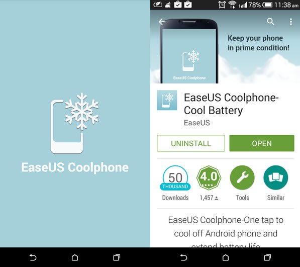 Android 手機過熱 stop！EaseUS Coolphone-Cool Battery