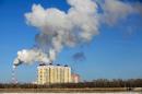 Planta térmica en Heihe, noreste de China, el 22 de noviembre de 2015