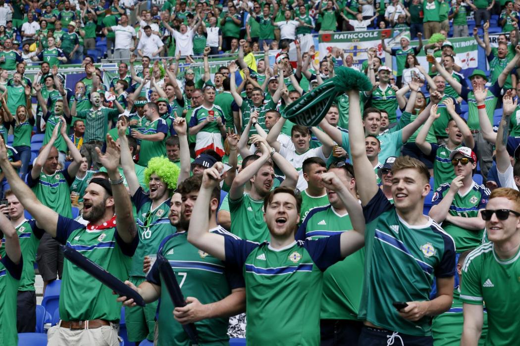 Northern Ireland fans before the match