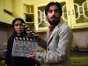 L'actrice afghane Leena Alam (g), qui tient le rôle principale de "Shereen's law", s'apprête à jouer une scène de cette série, le 11 mars 2015 à Kaboul