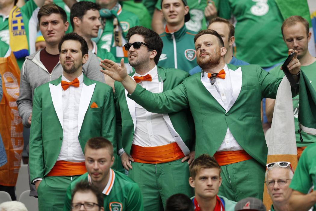 Republic of Ireland fans before the match