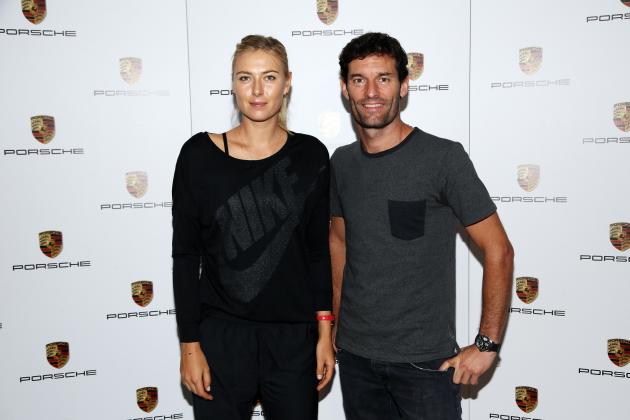 Maria Sharapova And Mark Webber - Porsche Photo Call