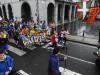 Des participants à la Korrika, course-relais de onze jours et 2.500 km entre Pays basque français et espagnol, le 21 mars 2015 à Andoain