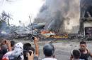 Indonesia: schianto aereo militare a Medan, tutti   mortiÂ  i 113 a bordo - FOTO e VIDEO