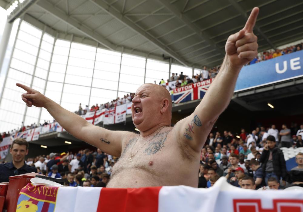 England fan before the game