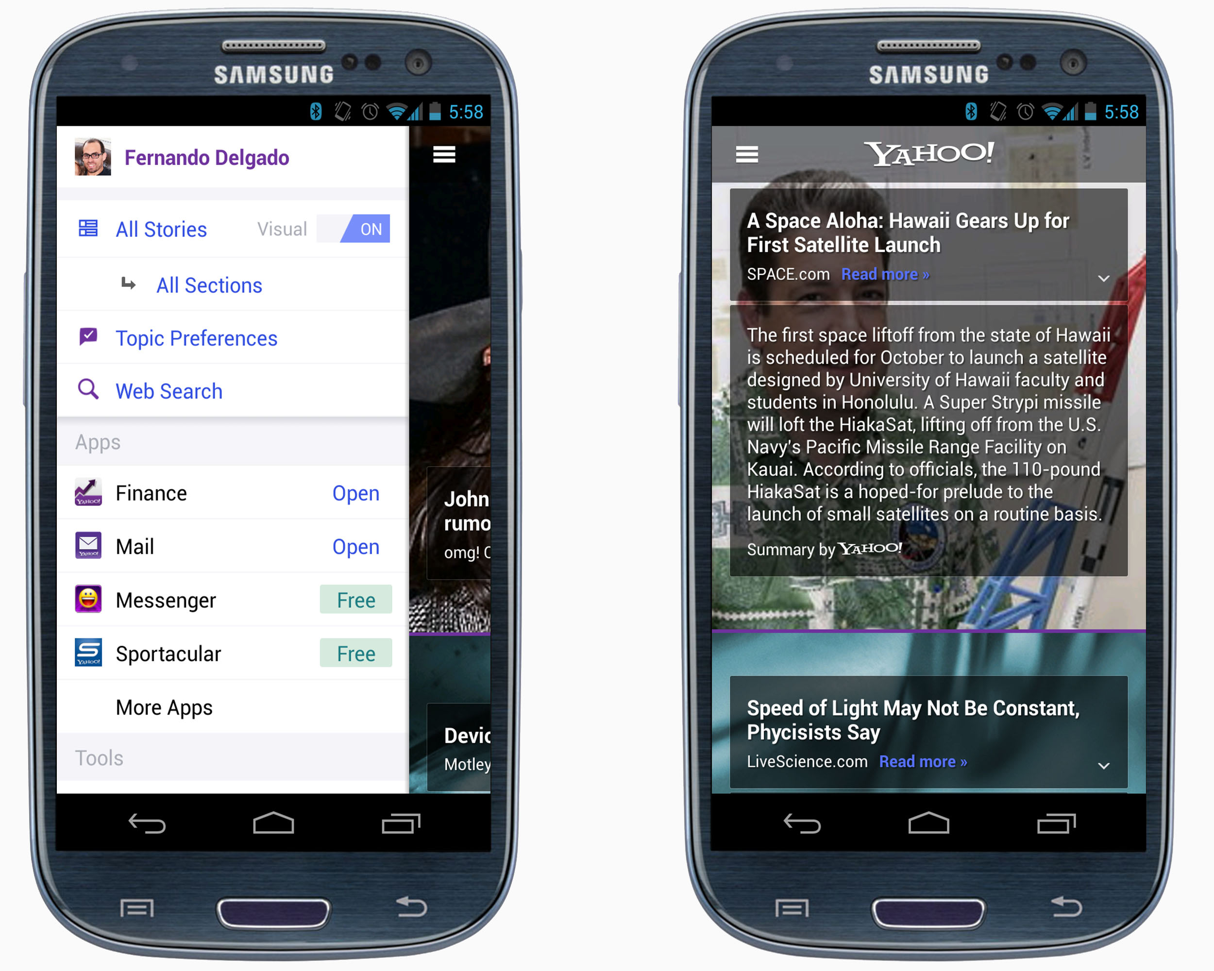 Next Up: Our Yahoo! App for Android | Product News - Yahoo