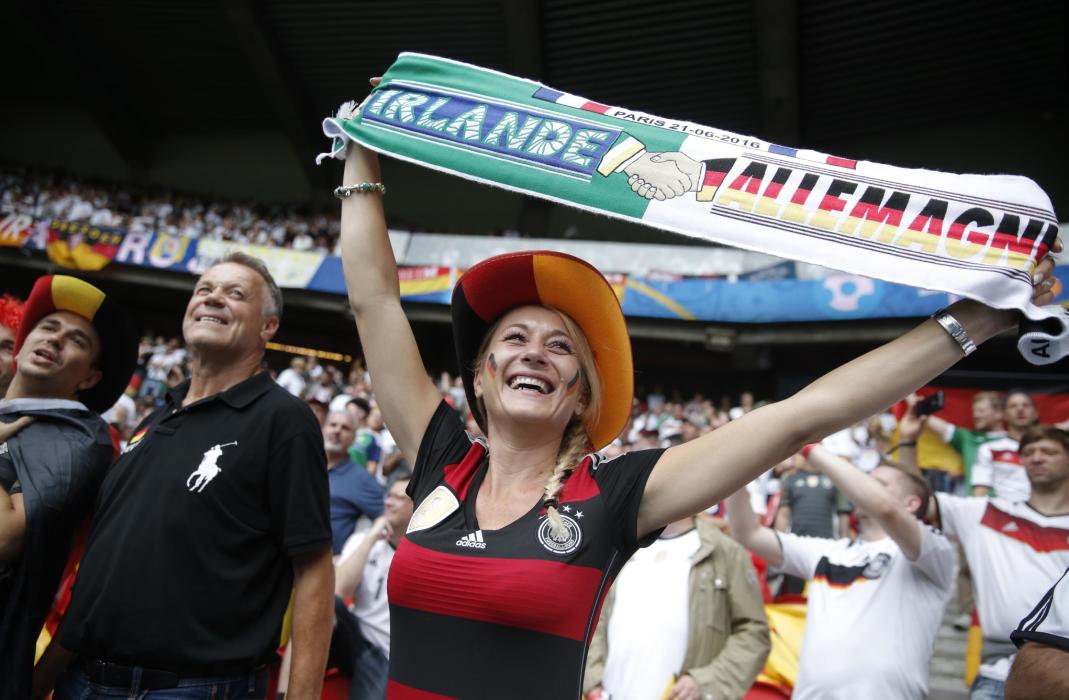 Germany fans before the match