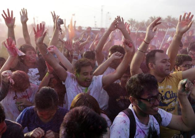 Holi Festival celebrations in Manila