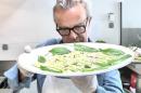 Alain Passard : l'asperge verte fait des fleurs au carpaccio !