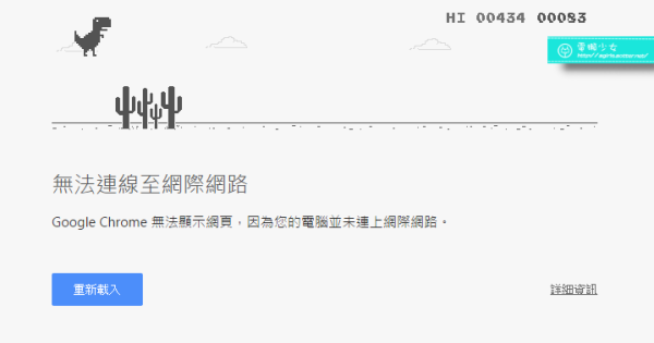 網路一直斷線嗎?除了發火你還可以玩Google Chrome網頁小遊戲 40e52ed0526baf0c2890a31b913b63a1