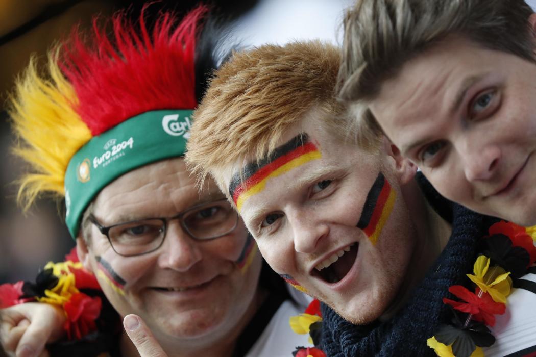 Germany fans before the match