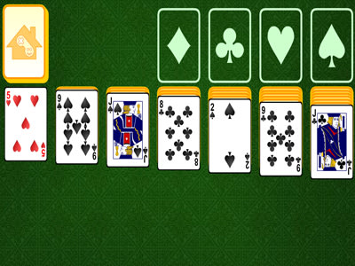 solitaire green felt freecell