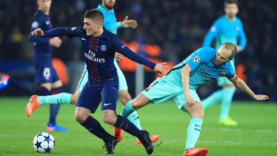 ... PSG - Quand Andrès Iniesta adoube Marco Verratti comme son successeur