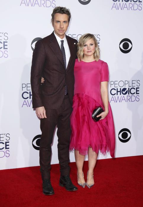 Dax Shepard and Kristen Bell arrive at the 2015 People's Choice Awards in Los Angeles