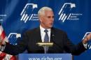 Indiana Gov. Mike Pence speaks during the Republican   Jewish Coalition Spring Leadership Meeting in Las Vegas, Nevada