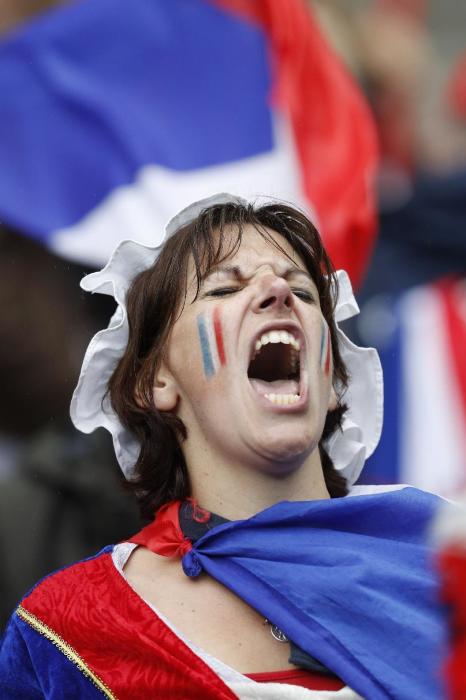 France fan before the game