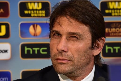 L'entraîneur de la Juventus de Turin Antonio Conte, le 9 avril 2014, avant un match de Ligue Europa contre l'OL., GIUSEPPE CACACE / AFP