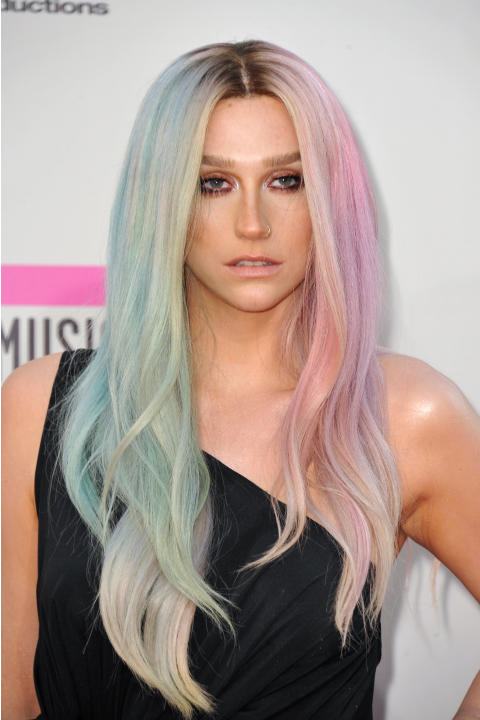 FILE - This Nov. 24, 2013 file photo shows musician Ke$ha at the American Music Awards at the Nokia Theatre L.A. Live in Los Angeles. Ke$ha's representative confirmed Friday, March 7, 2014, that the s