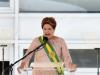 La présidente Dilma Rousseff est investie pour un second mandat à la tête du Brésil le 1er janvier 2015 à Brasilia