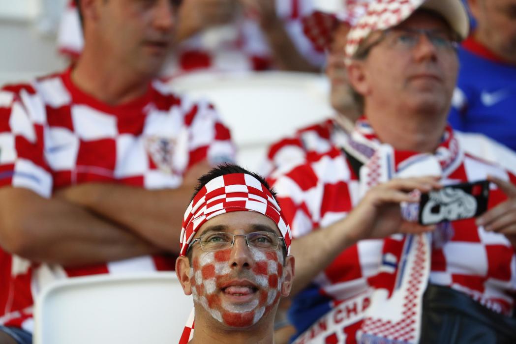 Croatia fans before the match