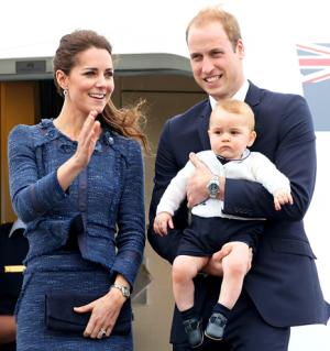 Prince George, Prince William, Kate Middleton Color-Coordinate Outfits En Route to Sydney: Picture