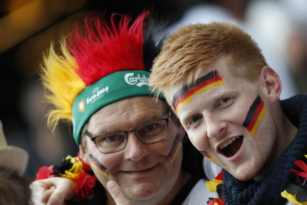 Germany fans before the match