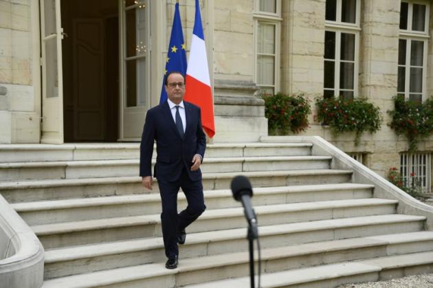 Le président François Hollande à Dijon le 23 juillet 2015