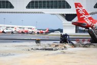 Construction work underway can be seen at the second Kuala Lumpur International Airport (klia2), November 27, 2014. — Picture by Saw Siow Feng