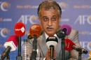 New AFC President Sheikh Salman speaks during a news   conference during an AFC Extraordinary Congress in Kuala Lumpur