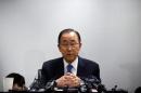 Former U.N. Secretary-General Ban Ki-moon speaks   during his news conference in Seoul