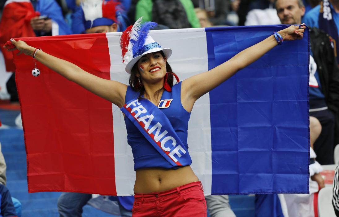 France fan before the game
