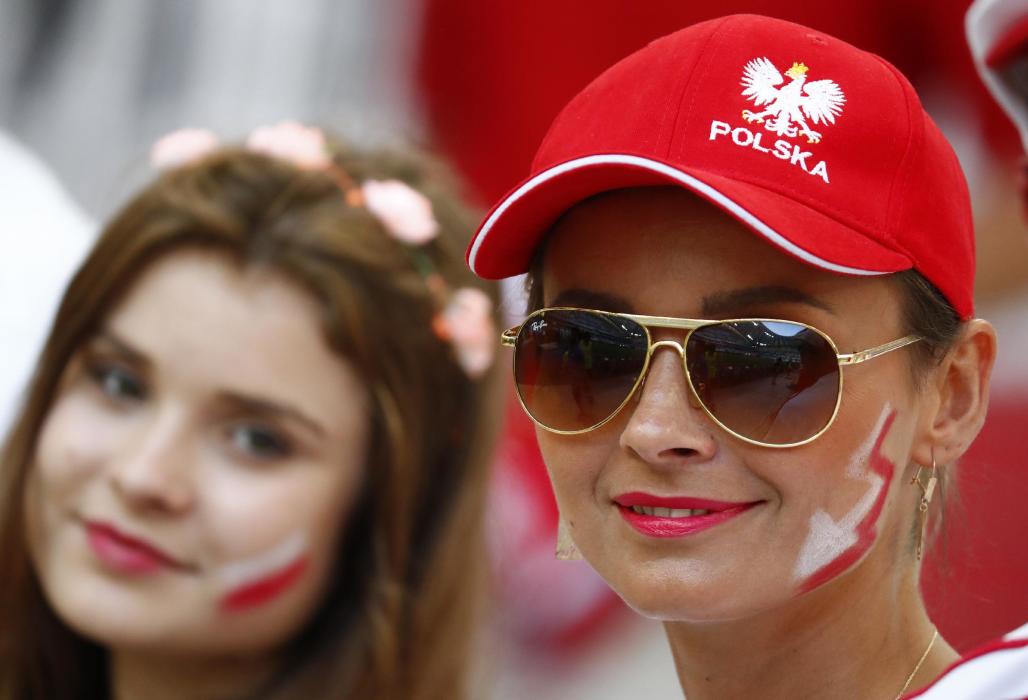 Poland fans before the match