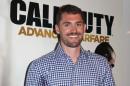 El ala pívot estadounidense Kevin Love, en la presentación del videojuego Call of Duty: Advanced Warfare, en Los Angeles, California, el 11 de junio de 2014