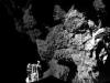 Una fotografía entregada por la Agencia Espacial Europea de la sonda Philae luego de aterrizar sobre un cometa