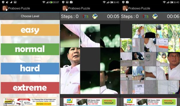 Prabowo Presiden Puzzle